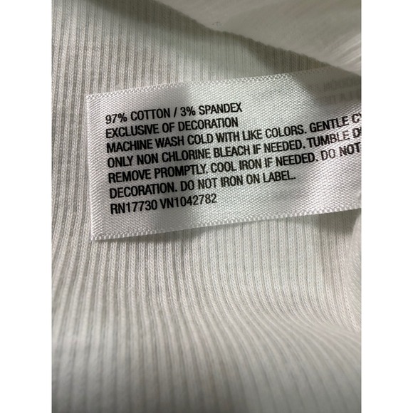 A New Day Womens Tank Top 2 Pack White Graphic Olive and Striped Size‎ L - Picture 12 of 12